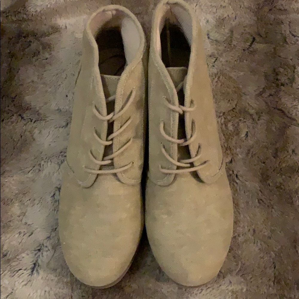 Wedged booties